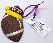 East Carolina University (ECU) football ornament, licensed collegiate design