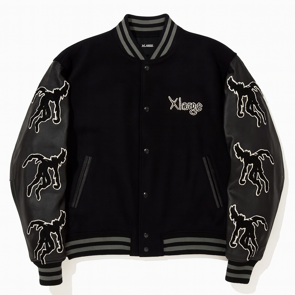 X-LARGE x Death Note Ryuk Light Yagami Varsity Jacket Rare Japan