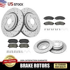 Front & Rear Disc Rotors & Brake Pads Set for Honda Pilot 2017-2022 Ridgeline