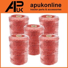 5x 250m 2,5mm Elektrozaun Polydraht Polydraht ROT Schaf Ziege Zaun Energizer