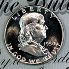 * 1950-P CAMEO * PRISTINE++ GEM BU PROOF FRANKLIN HALF-DOLLAR * FROM COLLECTION