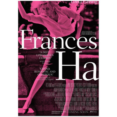 Frances Ha Pink Indie Movie Poster