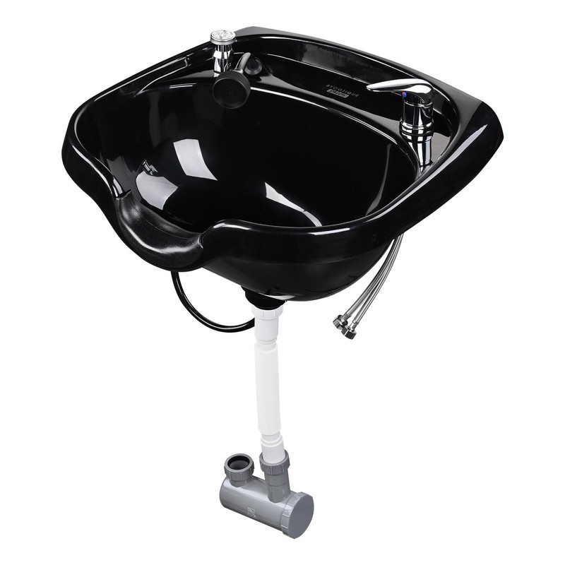 Byootique Large Shampoo Bowl Hair Sink w/ CUPC Vacuum Breaker Neck Rest Beauty