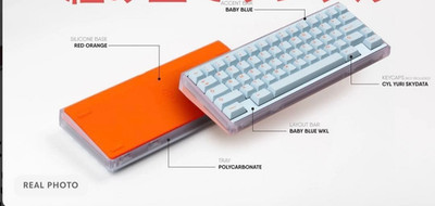 希少 keycult zero ボリカーボネート筐体 オレンジシリコンベース Keycult No.1 Zero Polycarbonate Case Orange Silicone Base Rare