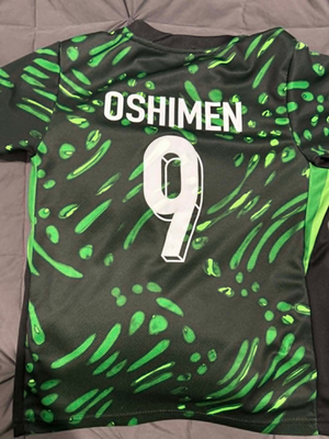90s  サッカーユニフォーム セットアップ Oサイズ XL 緑 黒 Nigeria Osimhen 9 Youth 24 Nike Jersey Green Black | eBay