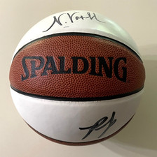 Charlotte Hornets PJ Hairston & Noah Vonleh Autographed Spalding NBA Basketball!