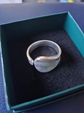 Moderner Silberring 925 Ohne Stein, Neu Damenring