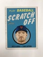 2020 Topps Heritage #15 Pete Alonso 1971 Topps Baseball Scratch-Offs NY Mets