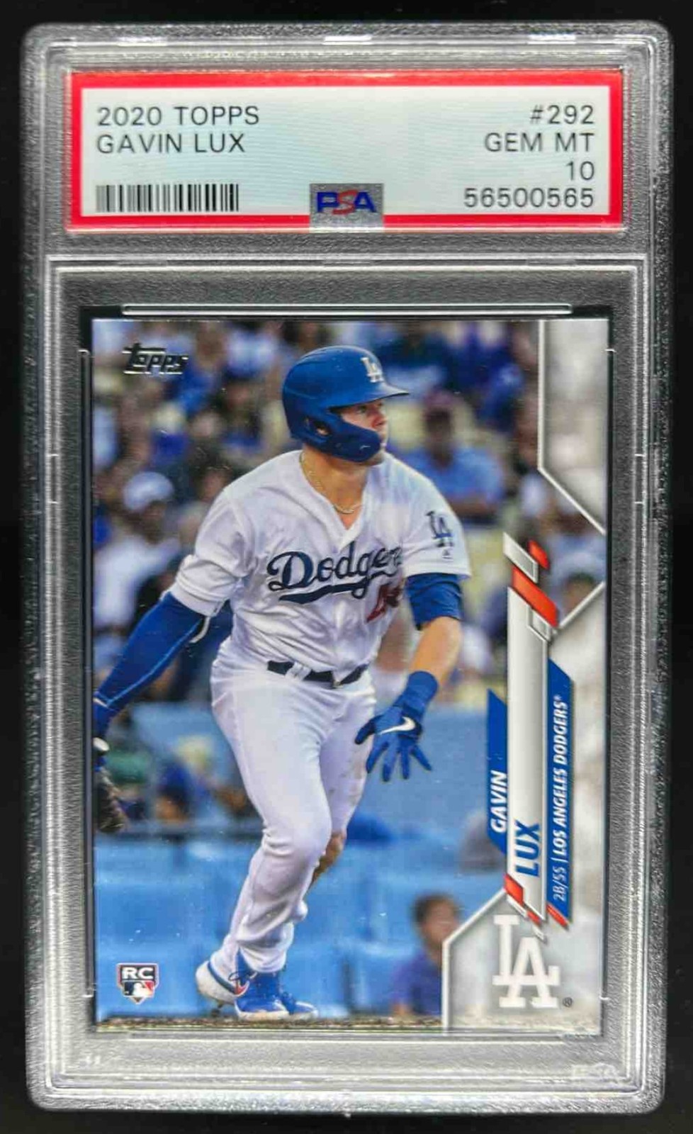 2020 Topps Gavin Lux RC Rookie #292 Dodgers PSA 10