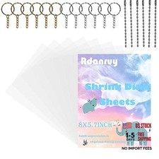 15PCS Shrinky Dink Sheets - Shrink Plastic Sheets Sanded Shrink Films Paper
