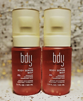 2x~bdy by Tree Hut~Body Serum Mist~Boosts Skins Barrier~3.4oz/100ml ea~Travel Sz