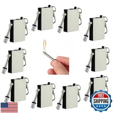 10 Pcs of Emergency Survival Camping Fire Starter Set, Forever Lighter, Flint