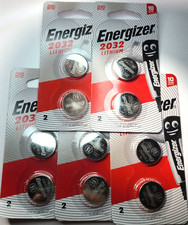 10 PK ENERGIZE 3V LITHIUM BAT. ECR2032 (GREAT EXP 12/34) DL2032 CR2032 FREE TRAK