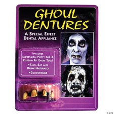 BIG BUBBA GHOUL ROTTEN TEETH DENTURES APPLIANCE COSTUME FW8980GL