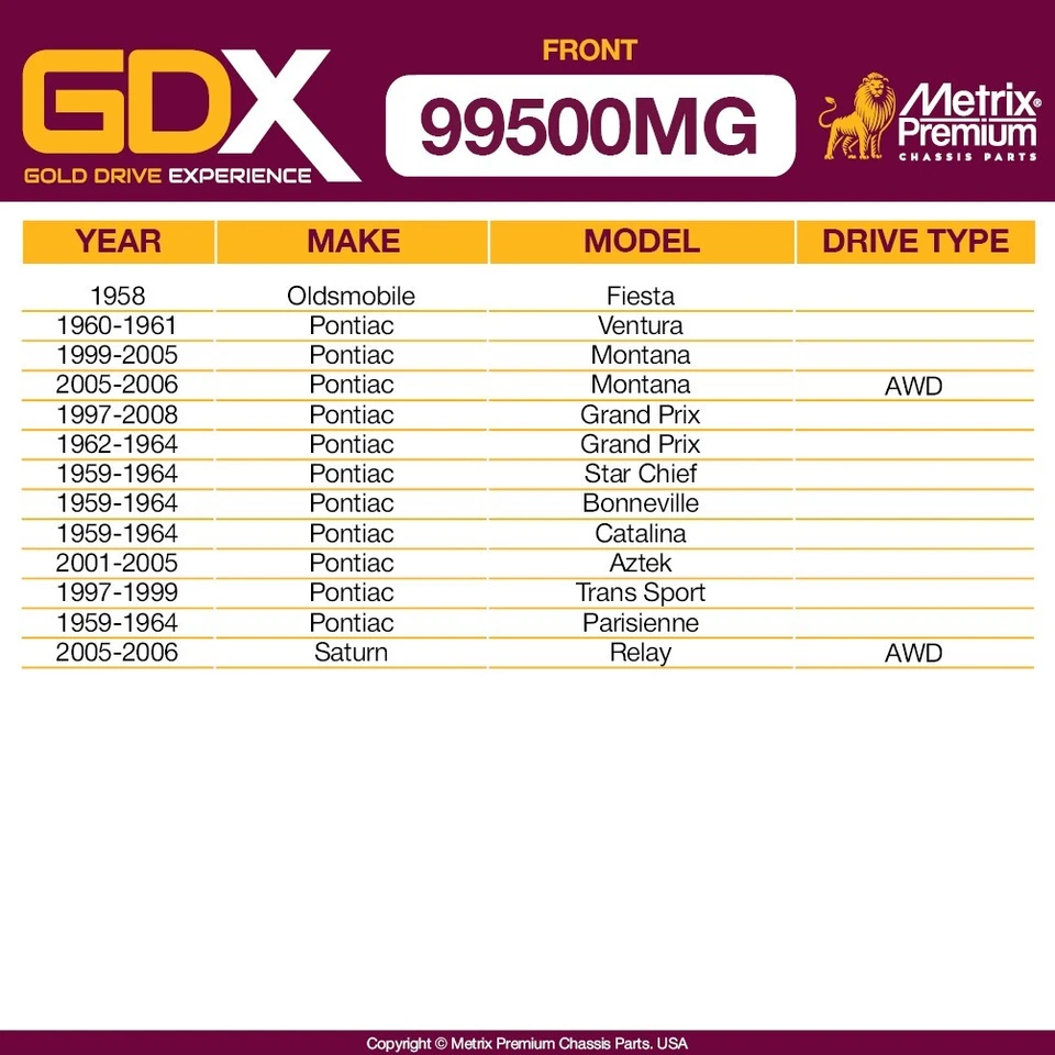 Juego de eslabones de extremo de barra estabilizadora delantera para Chevy Impala Buick Allure Century Lacrosse Regal Foto 3 de 4