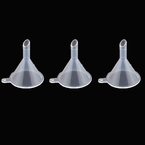 10Pcs/Set Mini Plastic Funnel Small Mouth Liquid Oil Supplies LaboratorN4 N9E1