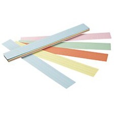Pacon Sentence Strips, 100 Sheets, Pastel, Lined, 3" x 24" PAC 5165 
