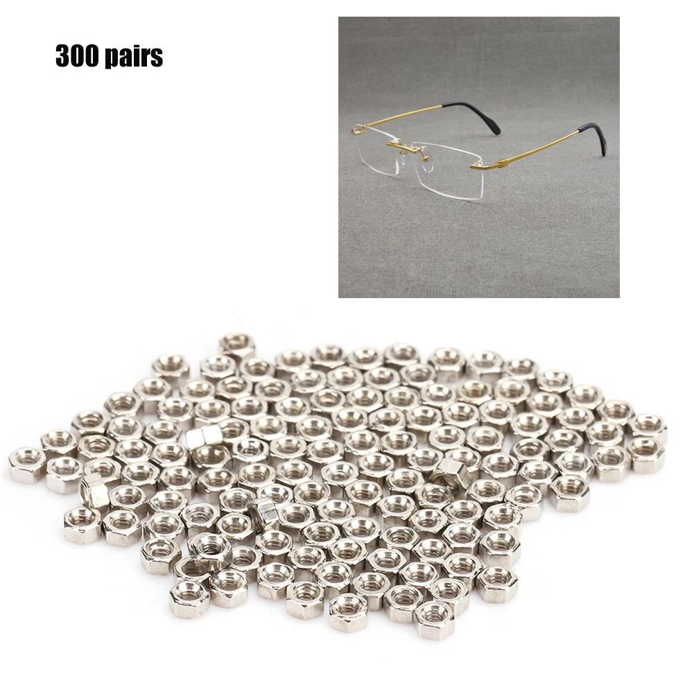 Rimless Glasses Screw Hex Nuts 1.4 Nut Stopper Glasses Repair Parts Repair Tool