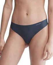 CALVIN KLEIN Women's Invisibles Thong Underwear XL Gray New