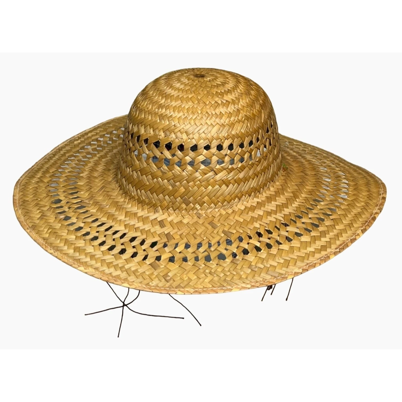 Paper Straw Hat Beach Vacation Sun Floppy Brim Draw String for Perfect Fit