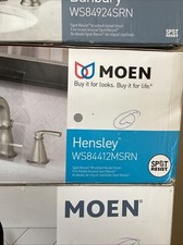 Moen Hensley Two Handle High Arc Bathroom Faucet - Spot Resist Brushed Nickel