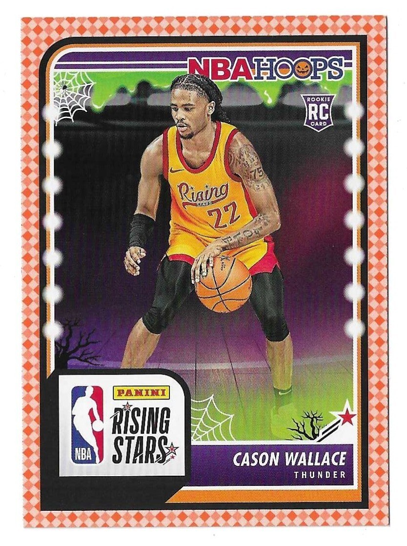 2023-24 Haunted Hoops Cason Wallace Orange Rookie #281 Oklahoma City Thunder RC