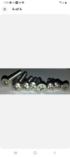 320 STAINLESS STEEL SCREWS INTERIOR EXTERIOR TRIM DASH UPHOLSTERY OVAL PAN FLAT - Picture 4 of 7