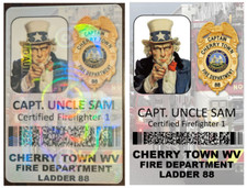 CUSTOMIZBLE HOLOGRAPHIC EMPLOYEE ID CARD COMPANY ID CARD SINGLE SIDE ONLY