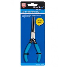 BlueSpot Mini Long Needle Nose Soft Grip Pliers Jewellery Hobby Craft Hand Tool