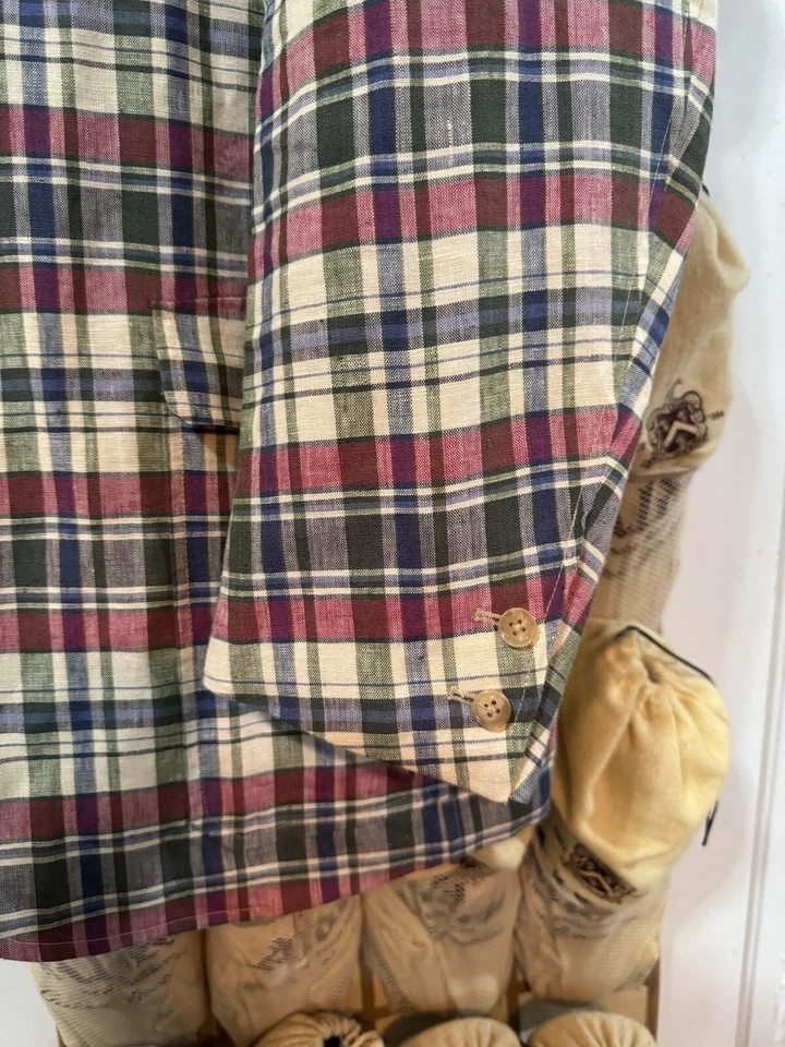 The Armoury By Ring Jacket Cotton Madres Model 11 Sport Coat 54-56 MTM - Image 3 of 4