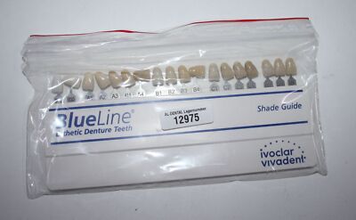 Ivoclar BlueLine Esthetic Denture Teeth Shade Guide / Farbscala # 12975