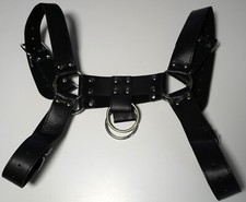 MEN'S FAUX LEATHER CHEST HARNESS ONE SIZE