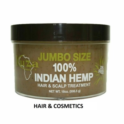 Kuza 100 % indischer Hanf-Haar und Kopfhaut-Behandlung-18 Unzen-JUMBO-GRÖSSE-SCHNELLER UK-VERSAND!!!