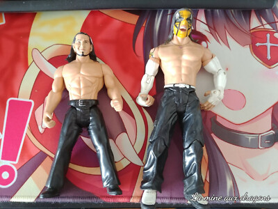 Figurine Jakks Matt Jeff Hardy Wrestling action Figure catch wwe Hardy Boyz