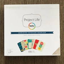 AZURE Edition Project Life Core Kit 616 Cards - Becky Higgins -NEW in Sealed Box
