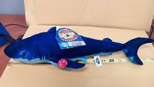 MAKO Blue Printed Shark Plush 17 1/4" with Sounds Shark Week 30th Anv.