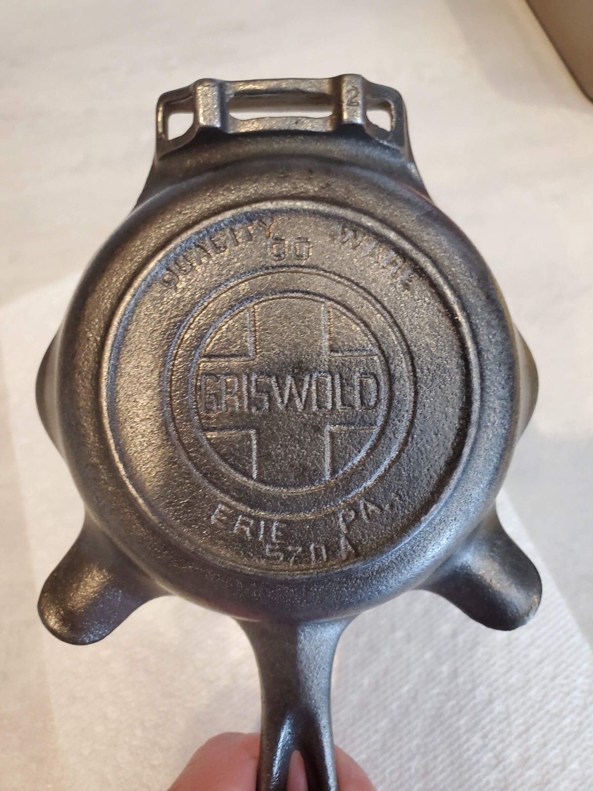 Unusual Griswold Cast Iron Skillet Ashtray 570 "RD McKee" Advertising eBay