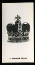 Tobacco Card, RJ Lea, CORONATION SOUVENIR, 1937, Glossy, St Edwards Crown, #30