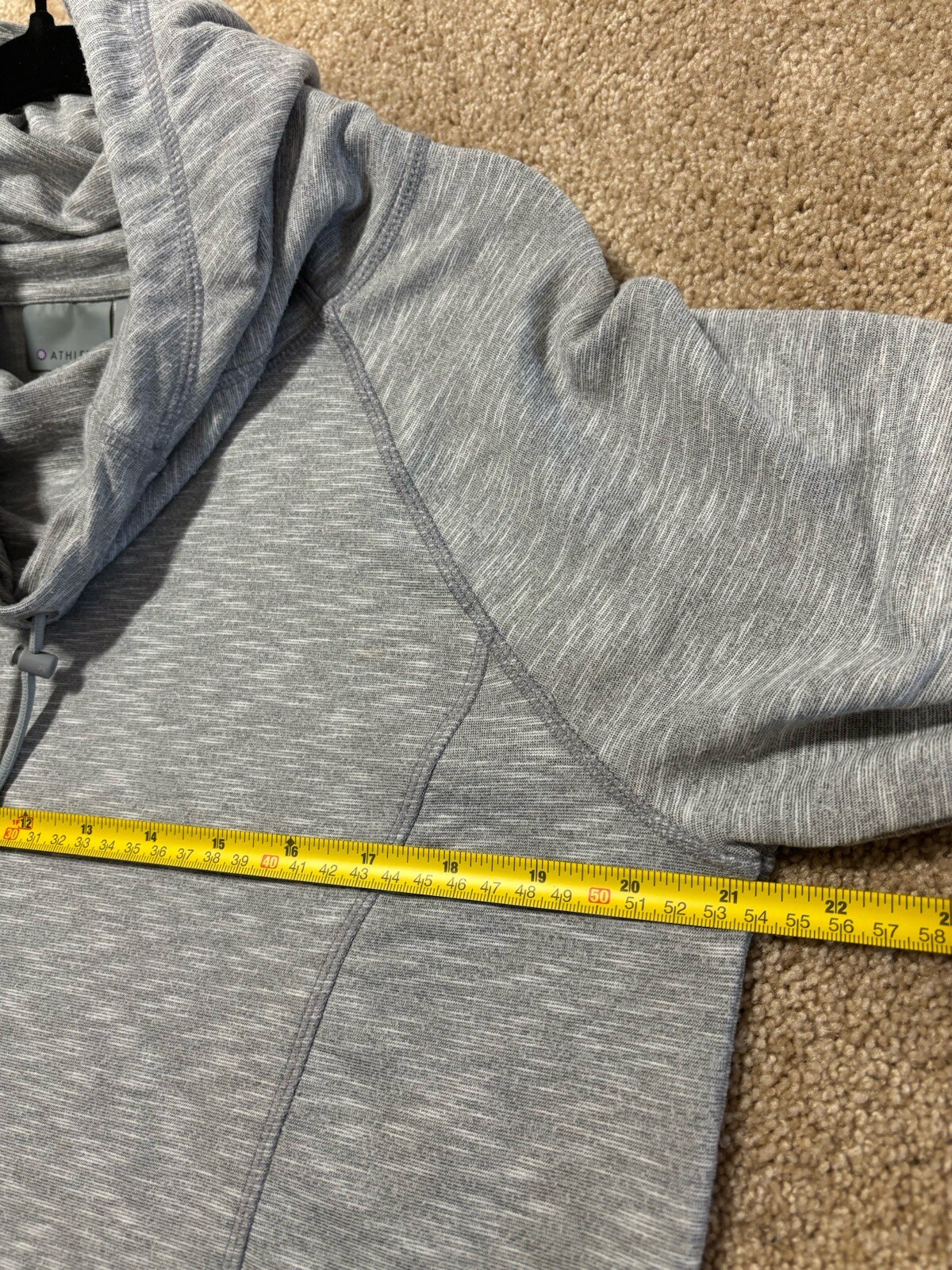 Athleta Techie Pullover Cowl Neck Sweatshirt Draw… - image 7