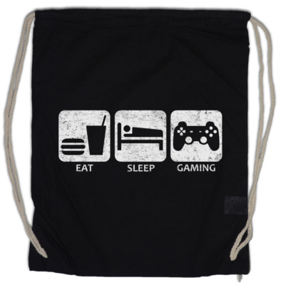 Eat Sleep Gaming Turnbeutel Gamer Games Fun Geek Nerd Ego Computer Science