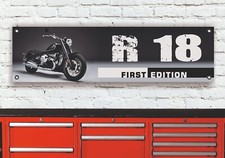 BR517B BMW R18 FIRST EDITION INSPIRIERT FLEXIBLES WERKSTATT BANNER SCHILD TOLLES GESCHENK