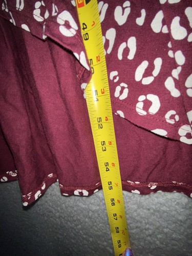 Isabel Maternity Dress Womens 2XL Burgundy Red White Short Sleeve High Low - Picture 8 of 12
