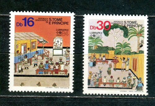 Sao Tome_280 1984 LUBRAPEX dogs animals 2pcs MNH