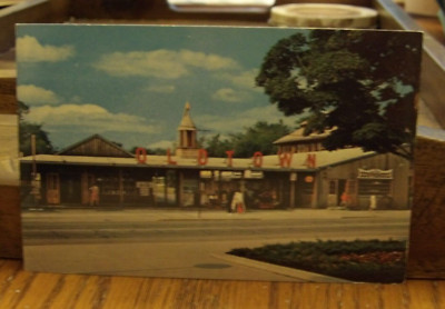 SAULT STE MARIE MI 1968 View of Askwith's in Oldtown Across from Soo Locks-Nice