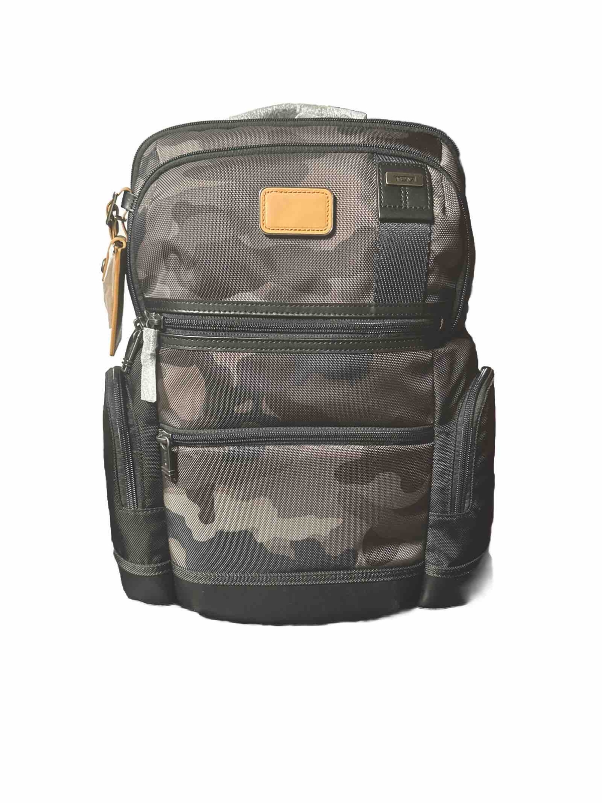 TUMI Parrish Laptop Backpack Ballistic Nylon Leather Khaki Camo New 02223681KCM eBay