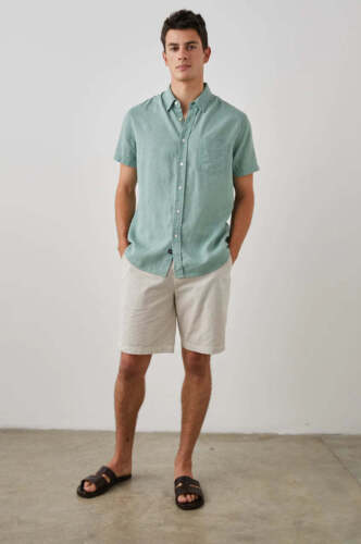 Rails Paros Linen Viscose Blend SS Shirt - Picture 7 of 14