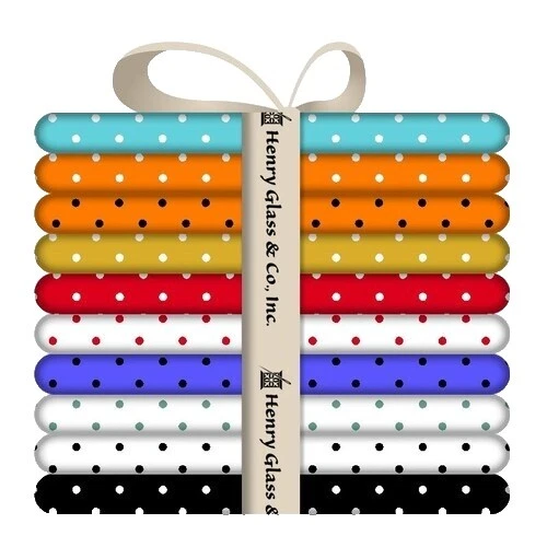 Fat quarters, Paquetes Tela De lunares multicolor