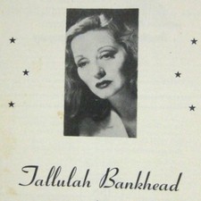 Tallulah Bankhead House of Rocks Playhouse Stars 1958 Harrisburg Theatre Ticket