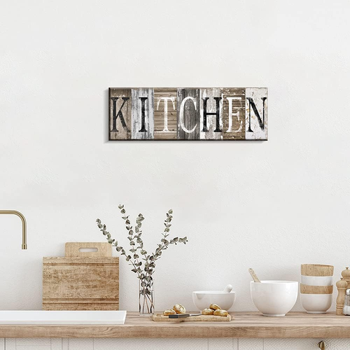 Rustic Farmhouse Kitchen Wall Decor Canvas Prints Kitchen Signs Wall Decor (With - Picture 3 of 12