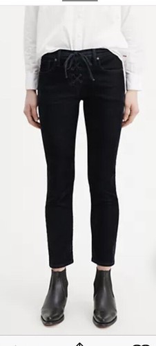 LEVI'S Women’s Black Lace Up Cigarette Jeans Size 27, NWT - Picture 12 of 12